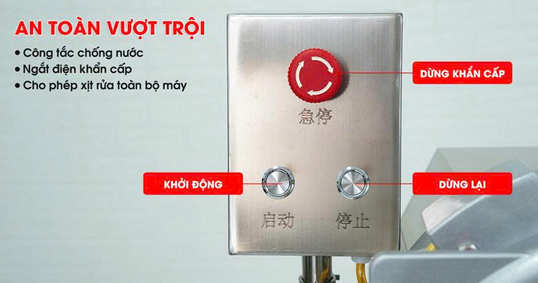 Máy cắt hạt lựu MCL120 Thiết kế an toàn vượt trội