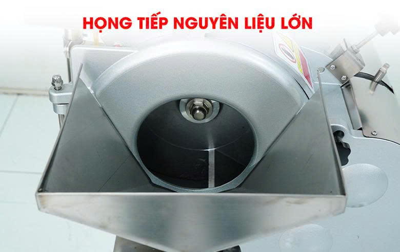 Máy cắt hạt lựu MCL120 Họng nạp nguyên liệu rộng