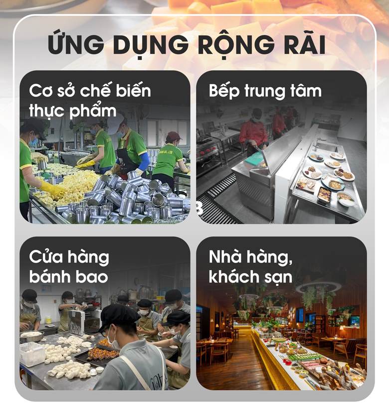 Máy cắt hạt lựu MCL120 Ứng dụng rộng rãi