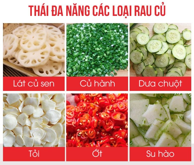Thái đa năng các loại rau củ 