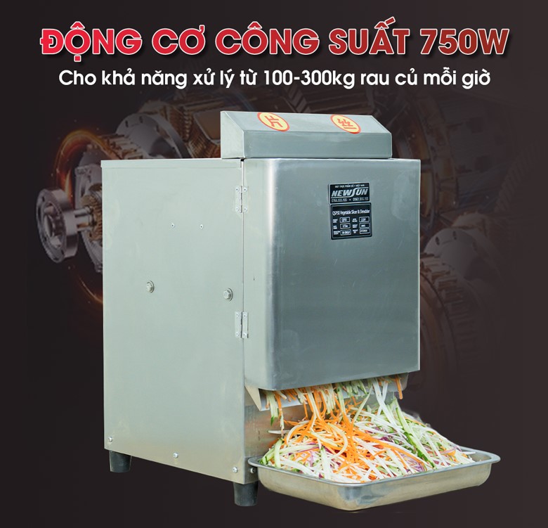 Máy cắt lát sợi củ quả QSP30 Máy có năng suất vượt trội từ 100-300kg rau mỗi giờ