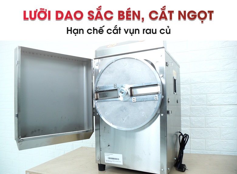 Máy cắt lát sợi củ quả QSP30 Lưỡi dao sắc bén, cắt ngọt và cho thành phẩm đồng đều, không vụn nát