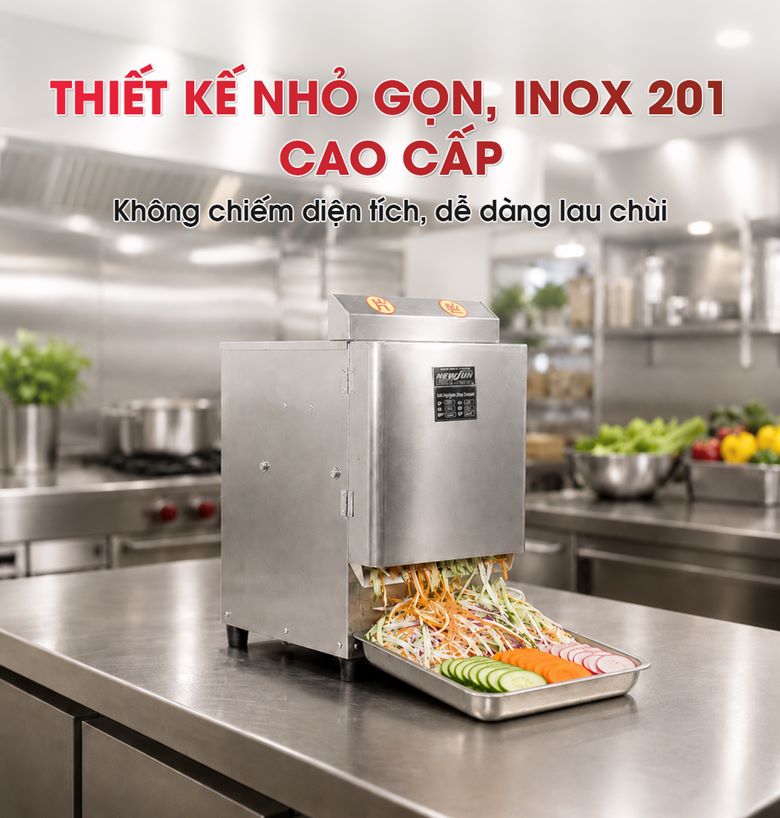 Máy cắt lát sợi củ quả QSP30 Thiết kế nhỏ gọn, chất liệu bền lên tới 10 năm