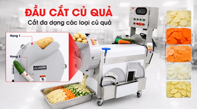 Máy cắt rau củ quả đa năng MG-607 Đầu cắt số 2 chuyên xử lý các loại củ quả
